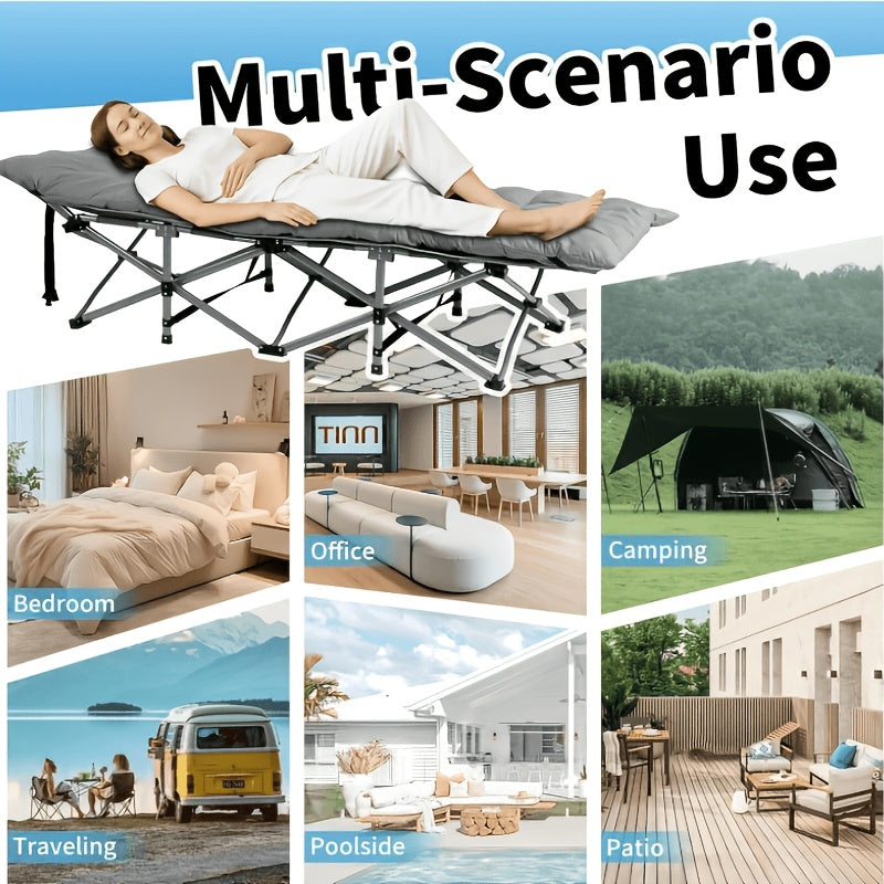 Camping Bed with Space-Saving, Foldable, Folding Heavy Duty Portable Adult Lightweight - product gallery image 4