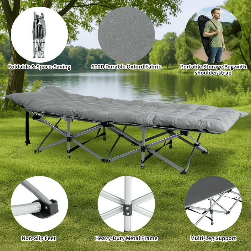 Camping Bed with Space-Saving, Foldable, Folding Heavy Duty Portable Adult Lightweight - product gallery image 5