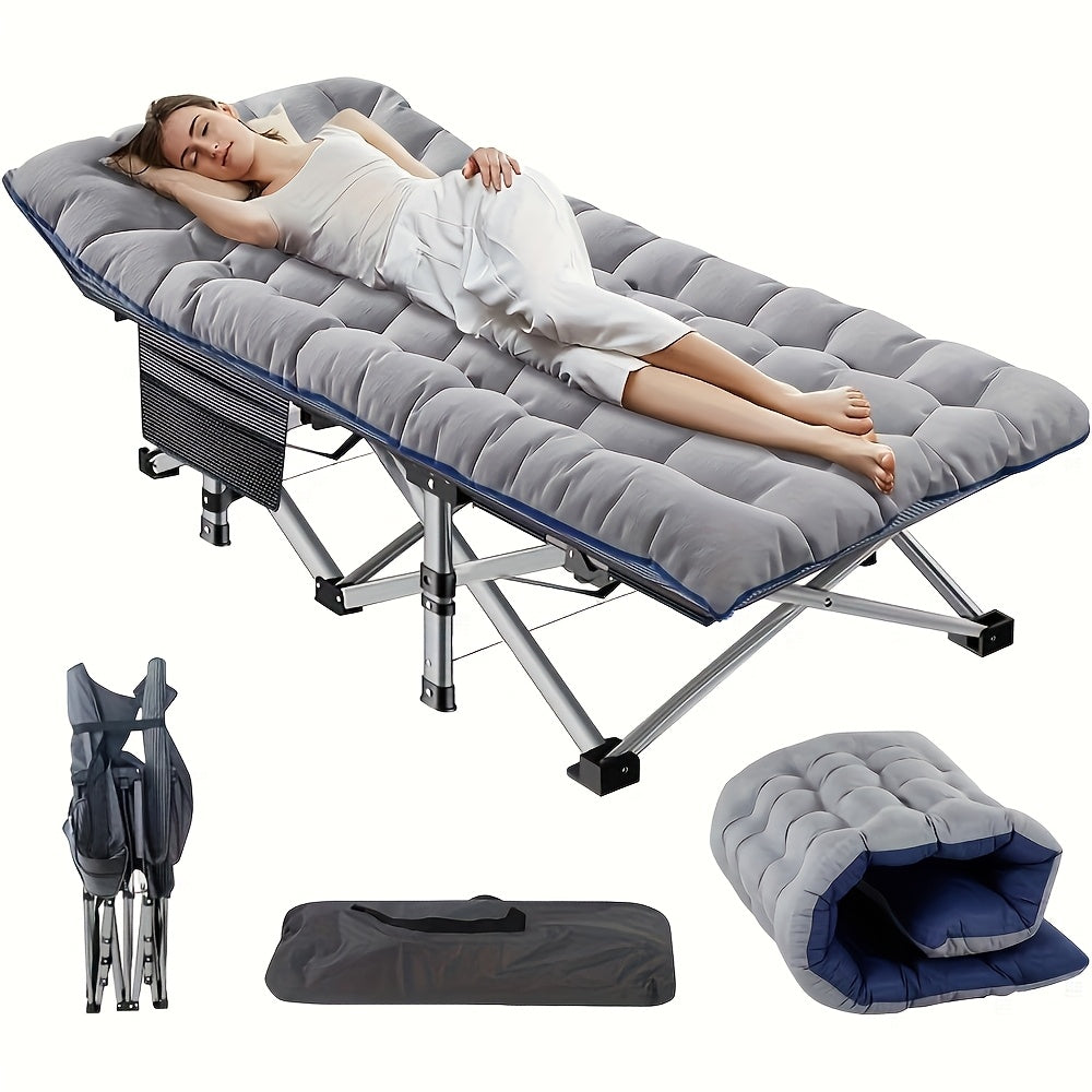 Camping Bed with Space-Saving, Foldable, Folding Heavy Duty Portable Adult Lightweight