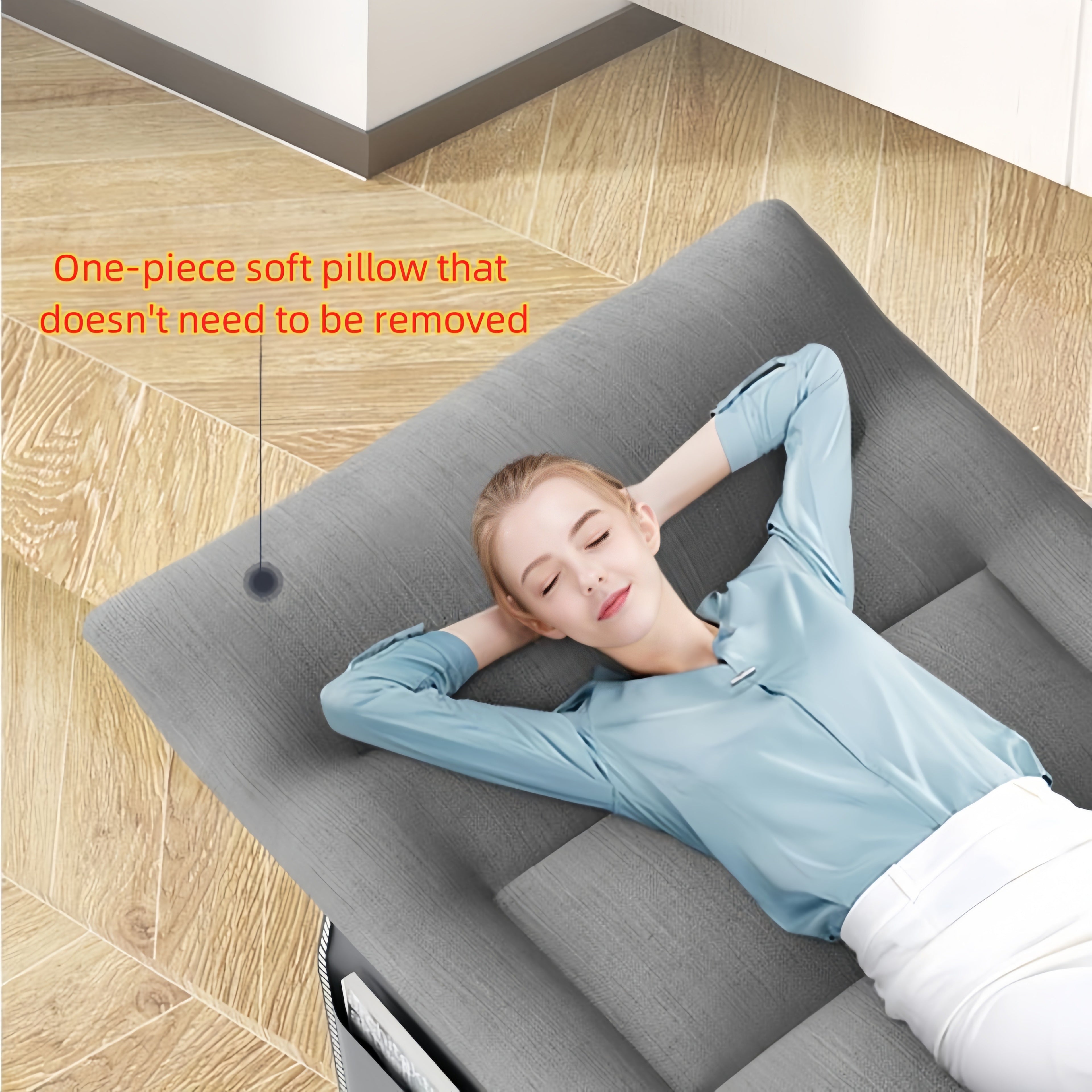 Camping Beds & Cot with Foldable, Cotton, Extra Wide Folding Bed X-Frame Iron - product gallery image 6
