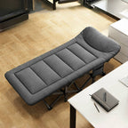 Camping Beds & Cot with Foldable, Cotton, Extra Wide Folding Bed X-Frame Iron