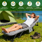 Camping Beds & Cot with Foldable, Non-Slip, 150KG, Plastic - product gallery image 3
