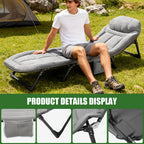 Camping Beds & Cot with Foldable, Non-Slip, 150KG, Plastic - product gallery image 4