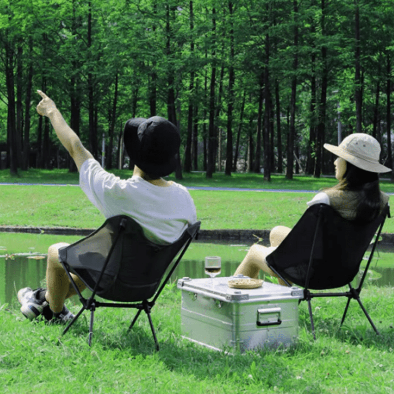 Camping Chair with Foldable, 1.5KG, 150KG, Ultralight Mesh Moon 1.5KG Folding Seat - product gallery image 5