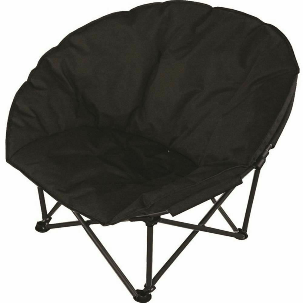 Camping Chair with Foldable, 100KG, Metal, Deluxe Padded Moon Folding Outdoor Seat