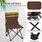 Camping Chair with Foldable, Folding Chair, Heavy Duty Folding Steel Frame Side - product gallery image 9
