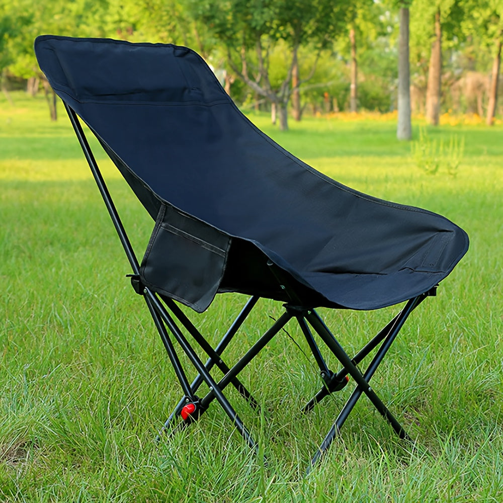 Camping Chair with Foldable, Non-Slip, Metal, Black - product gallery image 7