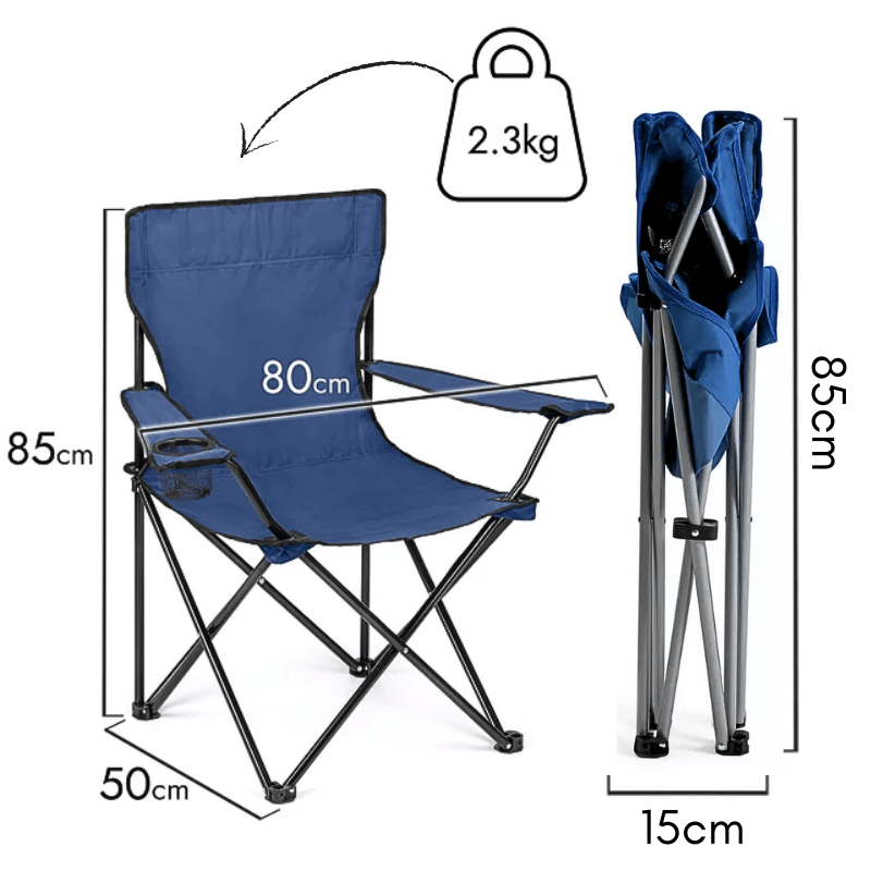 Camping Chair with Foldable, Water-Resistant, Waterproof, 2.3kg - product gallery image 2