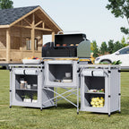 Camping Kitchen & Outdoor Storage with Foldable, 165* 52 *104 cm - product gallery image 11