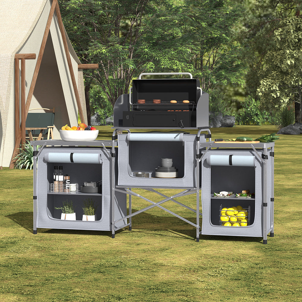 Camping Kitchen & Outdoor Storage with Foldable, 165* 52 *104 cm - product gallery image 12