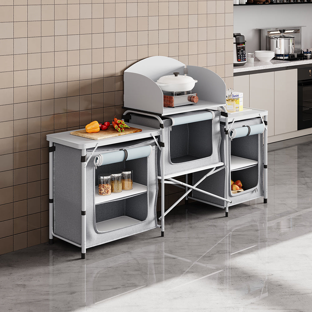 Camping Kitchen & Outdoor Storage with Foldable, 165* 52 *104 cm - product gallery image 14