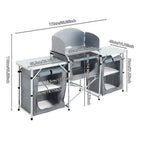 Camping Kitchen & Outdoor Storage with Foldable, 165* 52 *104 cm - product gallery image 3