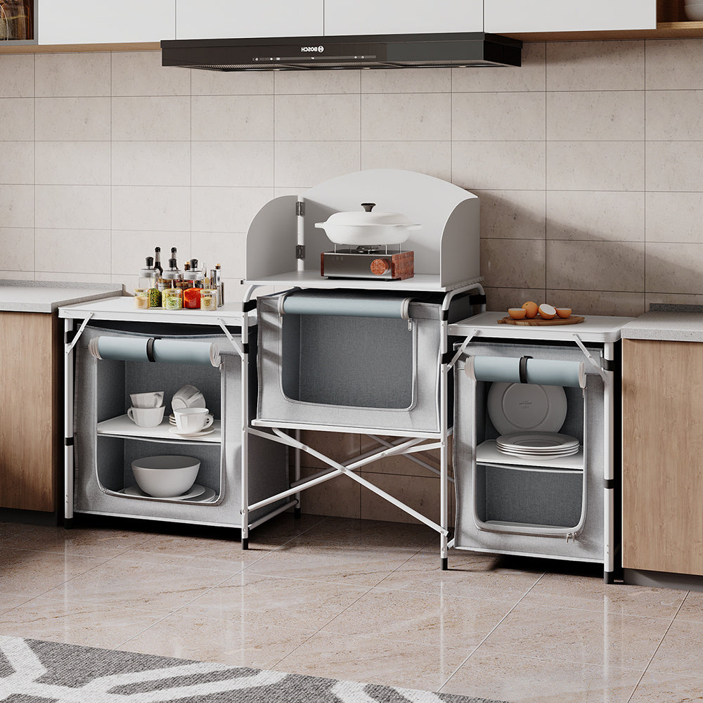 Camping Kitchen & Outdoor Storage with Foldable, 165* 52 *104 cm - product gallery image 4
