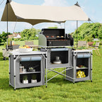 Camping Kitchen & Outdoor Storage with Foldable, 165* 52 *104 cm - product gallery image 6
