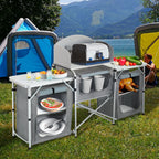 Camping Kitchen & Outdoor Storage with Foldable, 165* 52 *104 cm - product gallery image 7
