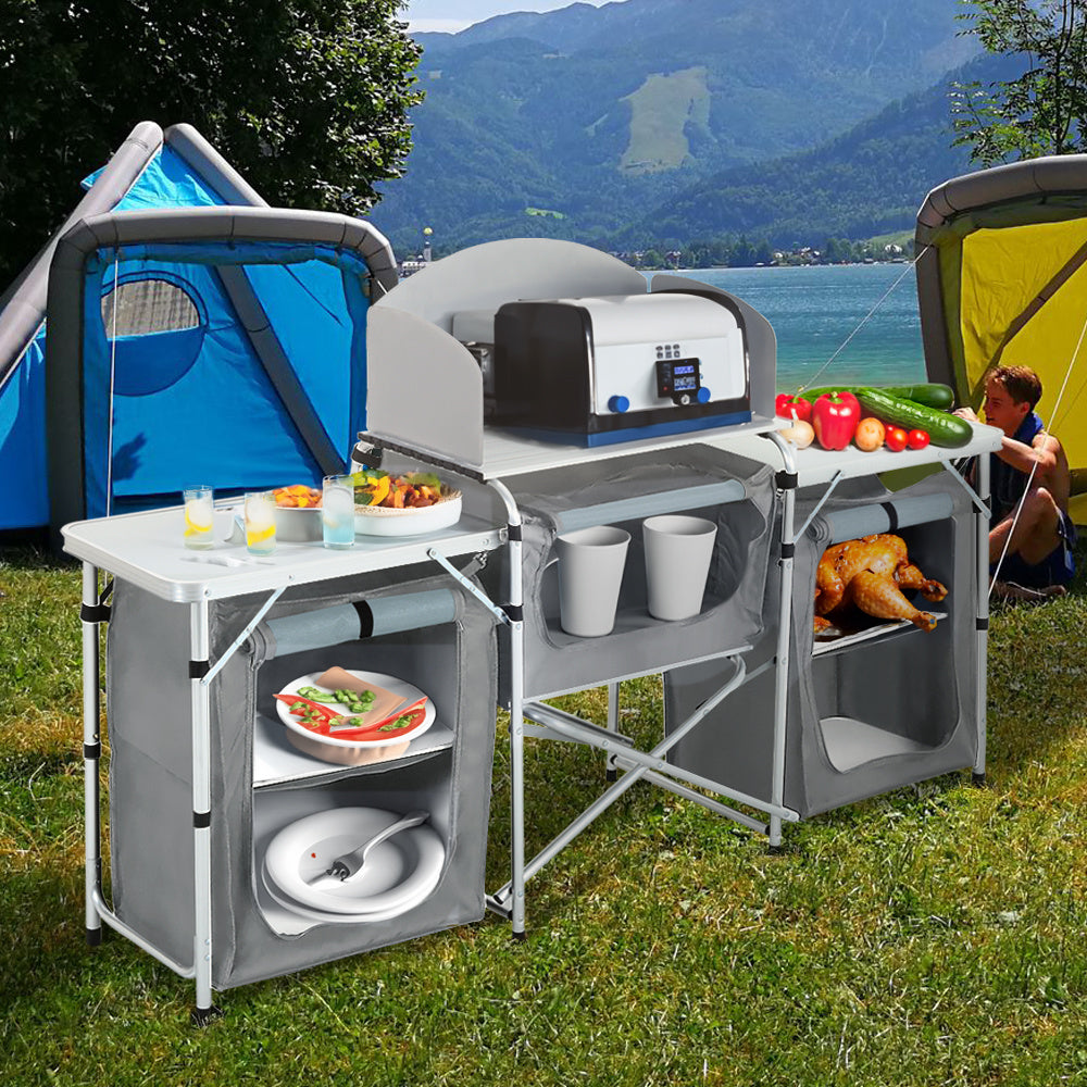 Camping Kitchen & Outdoor Storage with Foldable, 165* 52 *104 cm - product gallery image 7