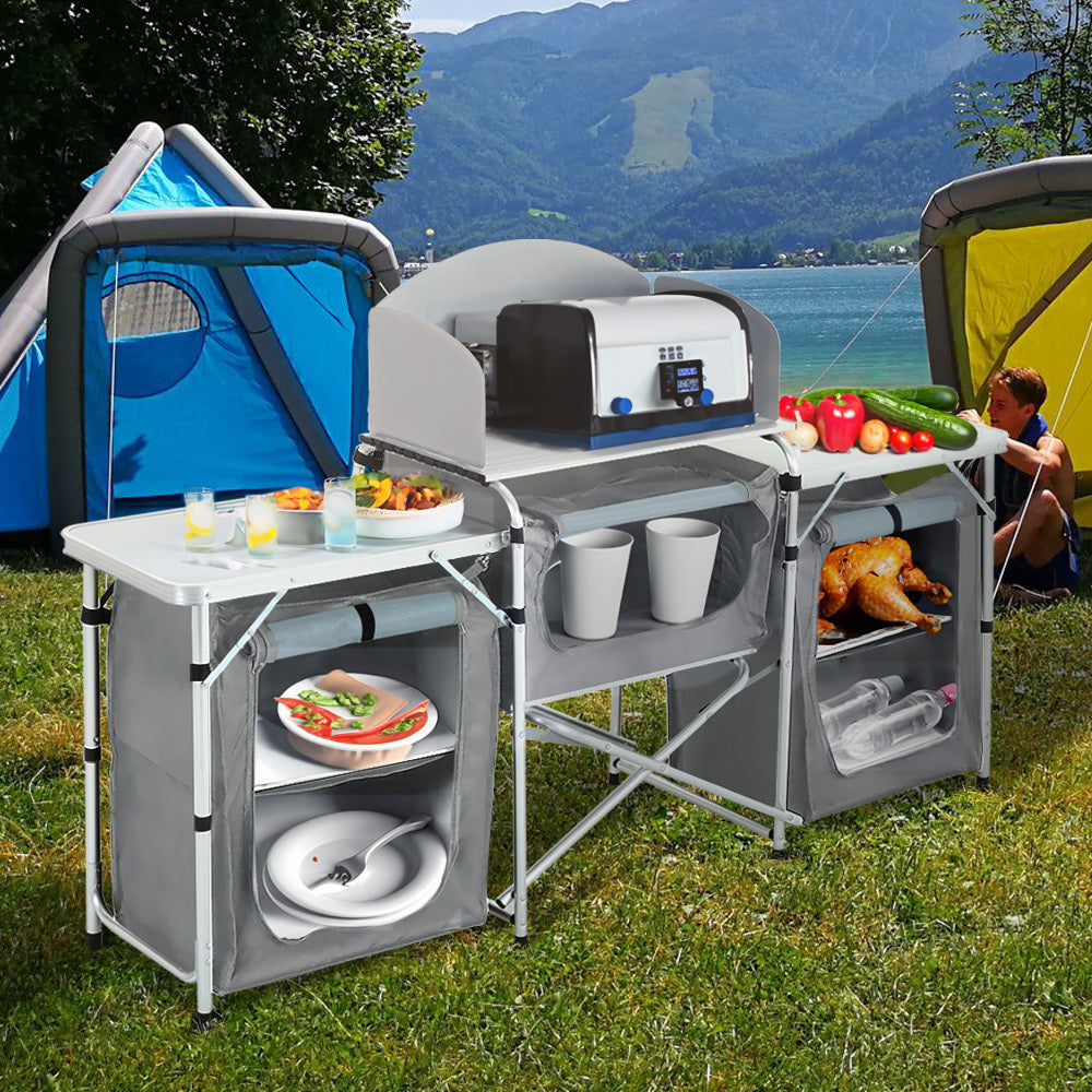Camping Kitchen & Outdoor Storage with Foldable, 165* 52 *104 cm - product gallery image 8