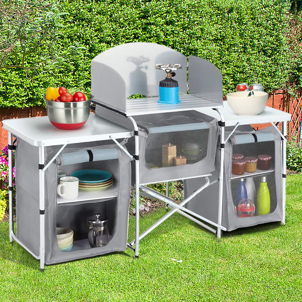 Camping Kitchen & Outdoor Storage with Foldable, 165* 52 *104 cm - product gallery image 9