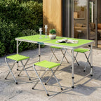 Camping Table Set with Foldable, Five-Piece Folding Four Stools - product gallery image 14