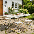 Camping Table Set with Foldable, Five-Piece Folding Four Stools - product gallery image 3