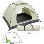 Camping Tent with 200cm, Compact Pop-Up Green Shelter - product gallery image 19