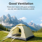 Camping Tent with 200cm, Compact Pop-Up Green Shelter - product gallery image 21