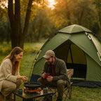 Camping Tent with 200cm, Compact Pop-Up Green Shelter - product gallery image 6