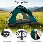 Camping Tent with Instant Pop Up 3-4 Person Large for camping - product gallery image 6