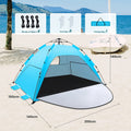 Camping Tent with Person Automatic Doors Windows Oxford Fabric - Blue-Strengthen the style option