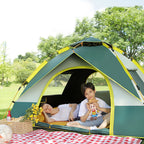 Camping Tent with Person Automatic Doors Windows Oxford Fabric - product gallery image 4