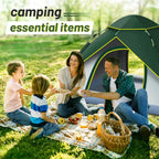 Camping Tent with Person Automatic Doors Windows Oxford Fabric - product gallery image 6