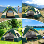 Camping Tent with Person Automatic Doors Windows Oxford Fabric - product gallery image 7