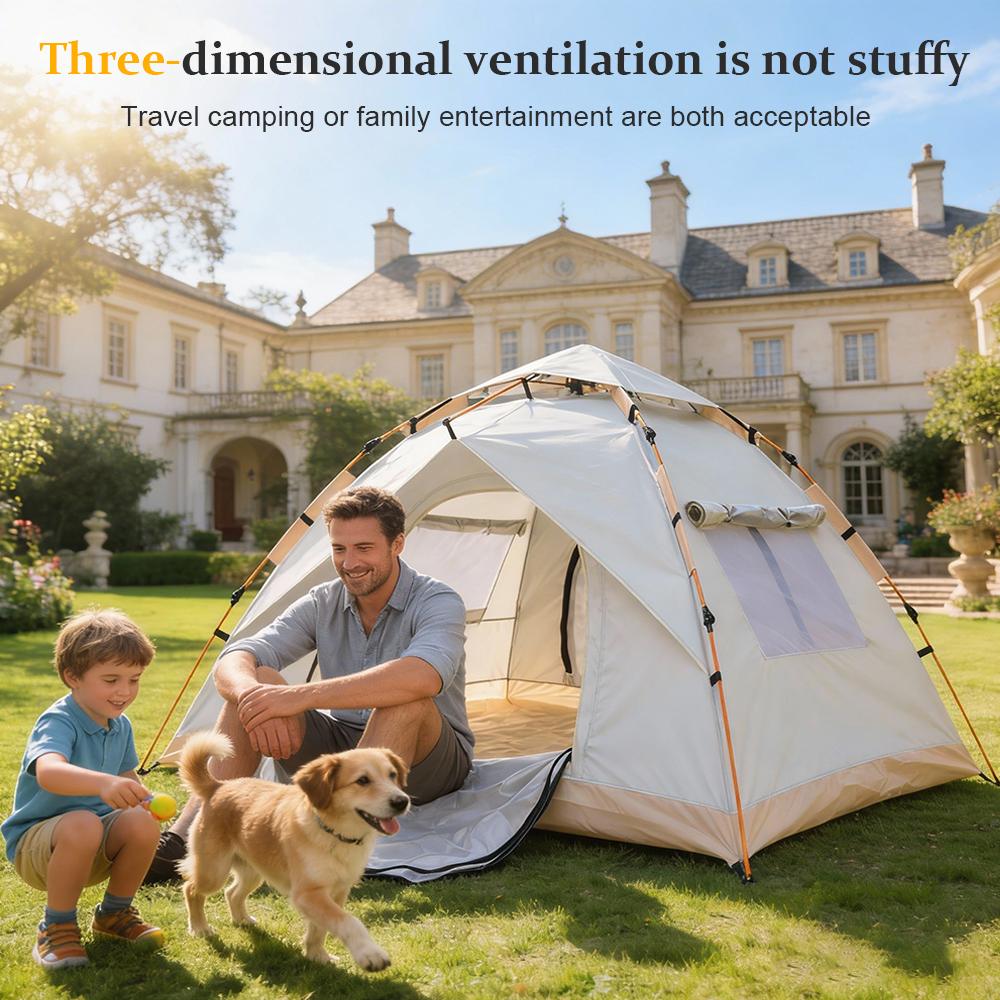 Camping Tent with Waterproof, Pop-Up 3-4 Person Instant Setup Dome - product gallery image 5