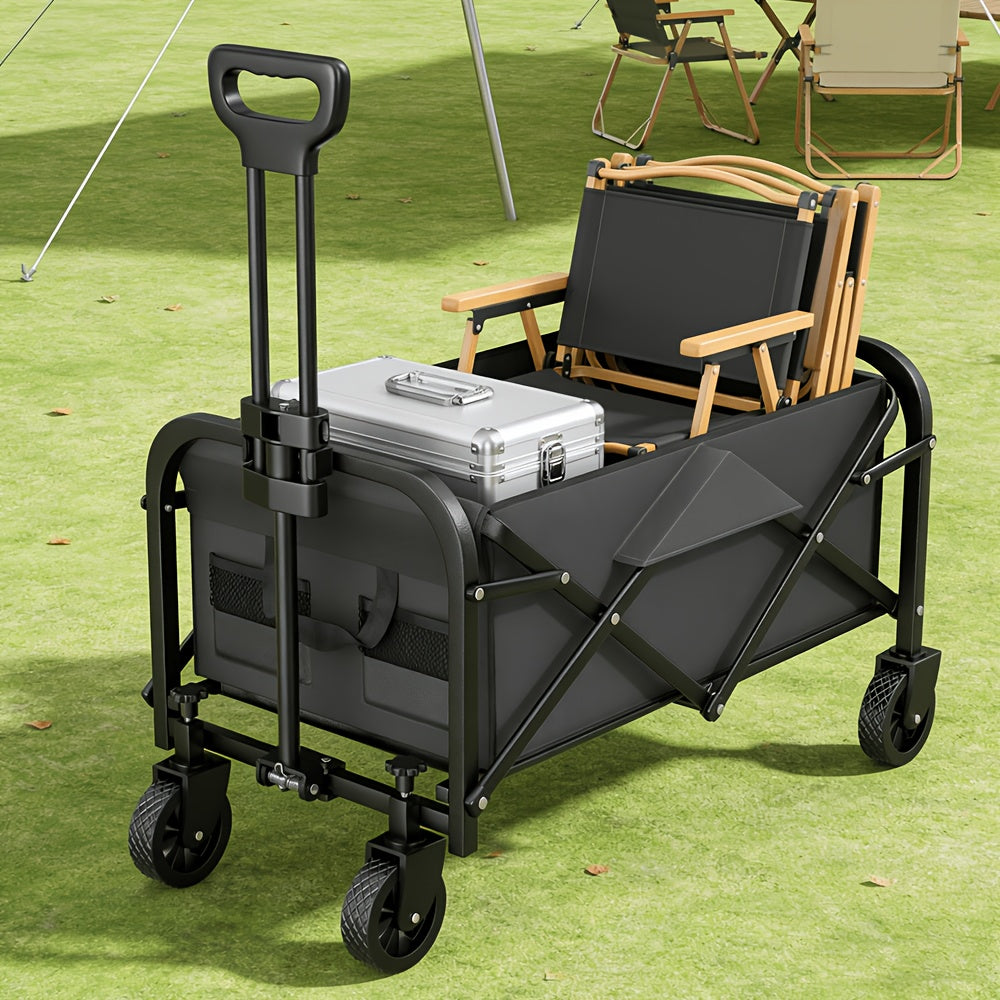 Camping Trolley with Foldable, Telescopic Handle, Wheels, 200kg - product gallery image 5