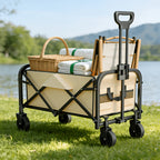Camping Trolley with Foldable, Telescopic Handle, Wheels, 200kg - product gallery image 8