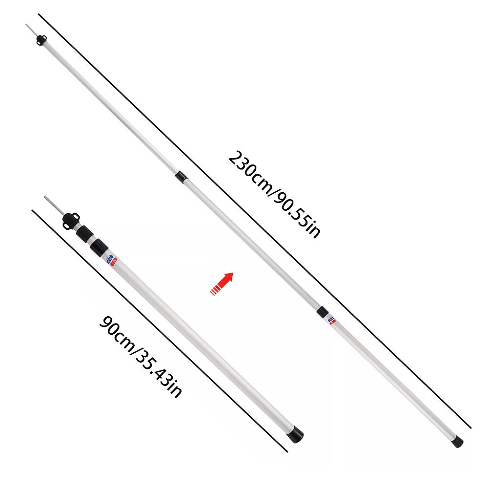 Canopy Pole with Foldable, Adjustable Height, 2.3M, 0.9-2.3M - 0.9-2.3M, 1pc option
