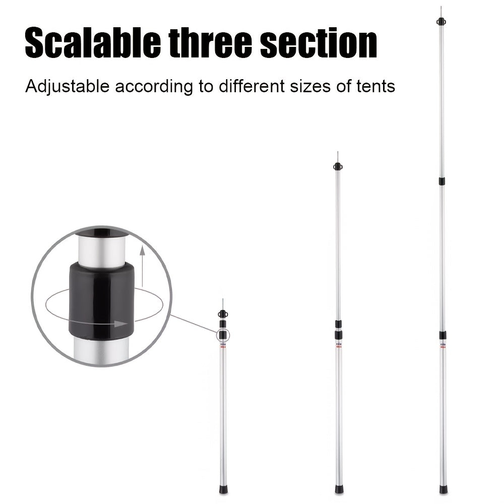 Canopy Pole with Foldable, Adjustable Height, 2.3M, 0.9-2.3M - product gallery image 4