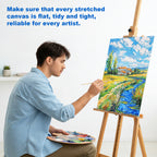 Canvas Board with Acrylic, 12 Pack, Square Boards 15x15cm 6x6 Inch Primed - product gallery image 2