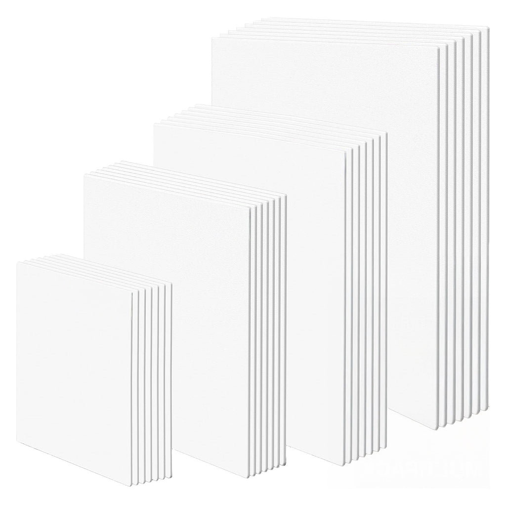 Canvas Board with Acrylic, 28 Pack, Boards Multi-Size 13x18 20x25 24x30 30x40cm