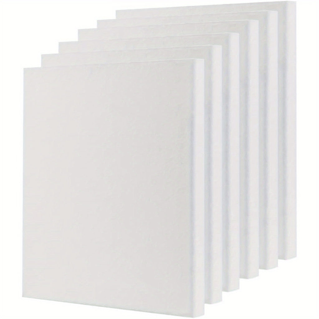 Canvas Panel with Wood, 6 Pack, A3 Panels 30x40cm Cotton Blank Boards