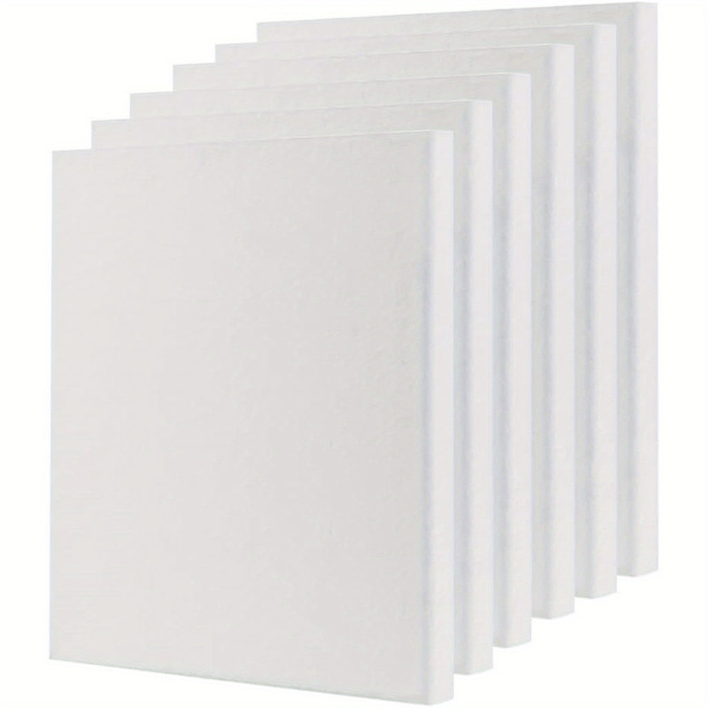 Canvas Panel with Wood, 6 Pack, Panels A3 30x40cm Triple Gesso Primed