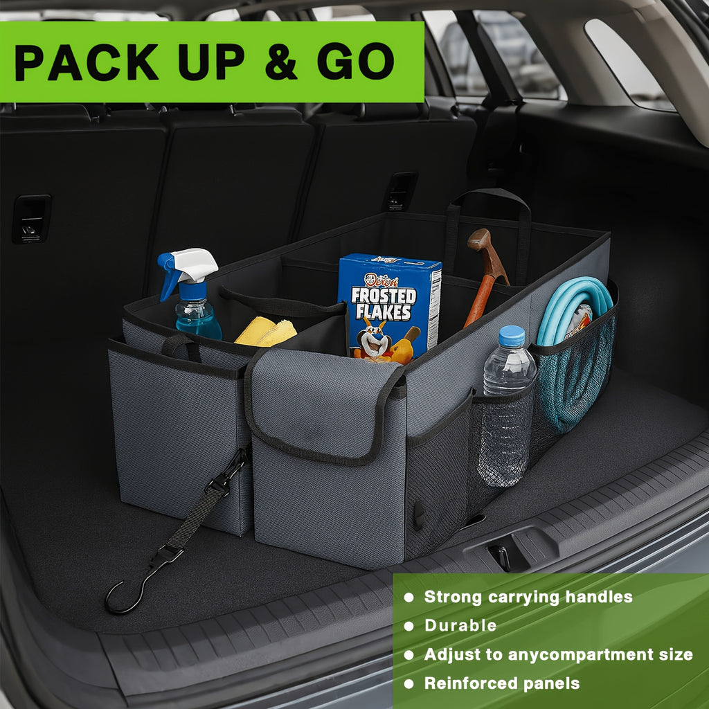 Car Boot Organiser with Car Trunk Organiser, Trunk Organiser Collapsible Truck Additions - product gallery image 12
