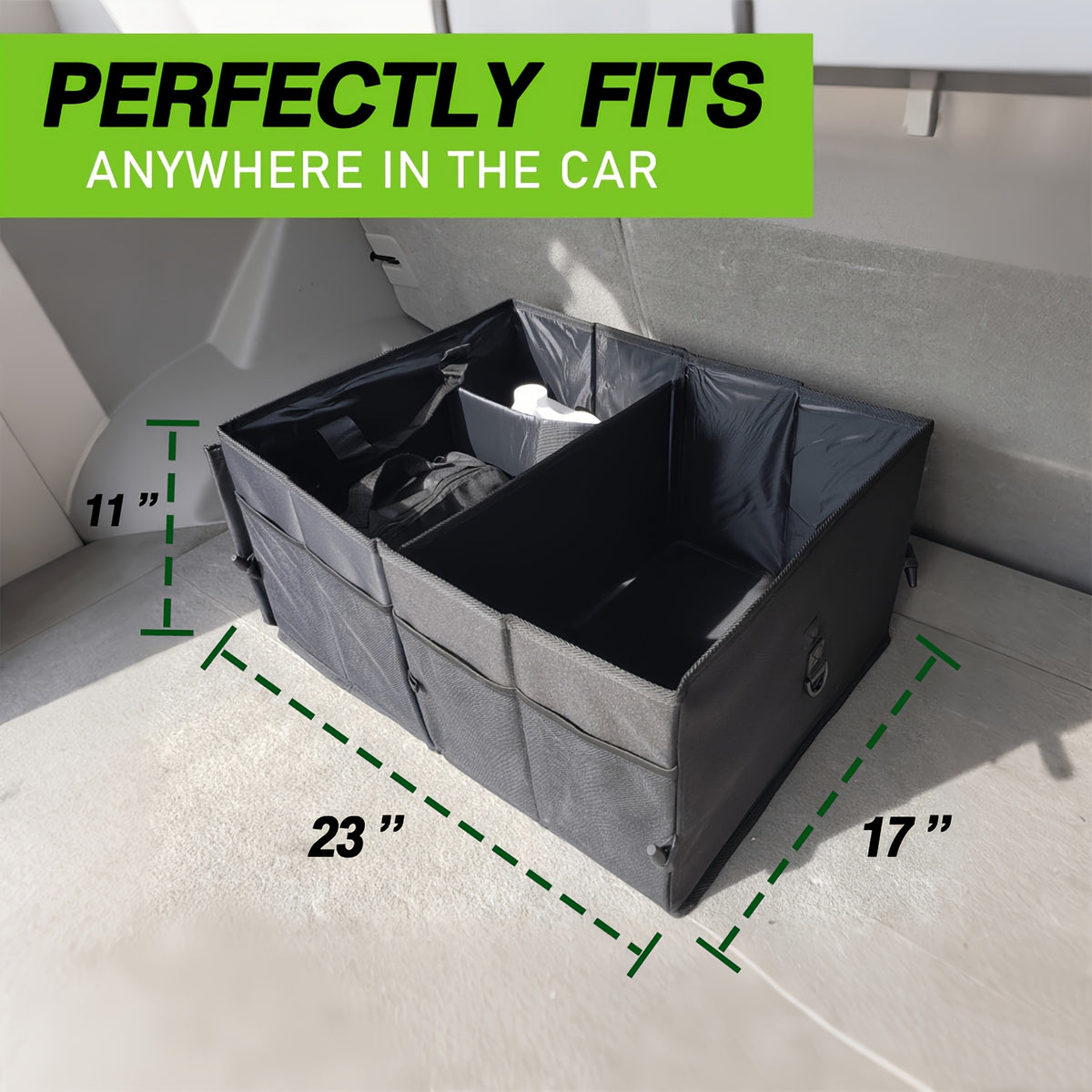 Car Boot Organiser with Car Trunk Organiser, Trunk Organiser Collapsible Truck Additions - product gallery image 4
