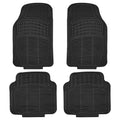 Car Floor Mat with Non-Slip, Waterproof, 4pc, Heavy Duty Rubber Mats 4pc Universal