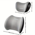 Car Headrest/Lumbar Support Car Neck with 1pc Headrest/Lumbar Pillow Waist Cushion - product gallery image 19