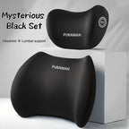 Car Headrest/Lumbar Support Car Neck with 1pc Headrest/Lumbar Pillow Waist Cushion - product gallery image 4