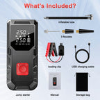 Car Jump Starter with 1 set, Tyre Inflator 150PSI Emergency Kit LED - product gallery image 15