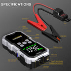 Car Jump Starter with 12V 9000A Peak Auto Battery Booster - product gallery image 15
