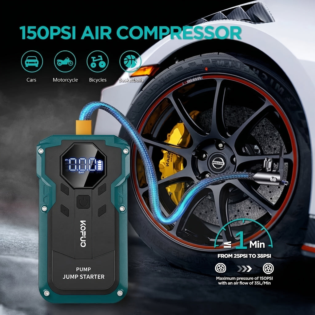 Car Jump Starter with 5000A/10000A Peak 12V Battery Booster Box - product gallery image 8