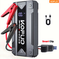 Car Jump Starter with KOPUO 3000A/5000A Gasoline/8L Diesel) Portable - Black - Upgraded LCD version option